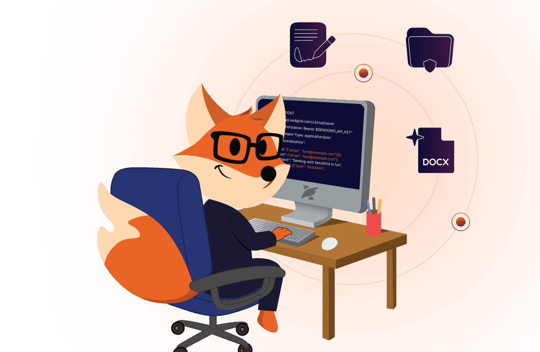 Developer working with APIs
